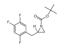 (R)-t-butyl 2-(2,4,5-trifluorobenzyl)aziridine-1-carboxylate Structure