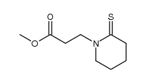 1-Piperidinepropanoic acid,2-thioxo-,methyl ester structure