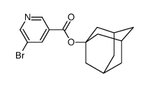 1-adamantyl 5-bromopyridine-3-carboxylate结构式