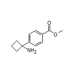 4-(1-氨基环丁基)苯甲酸甲酯结构式