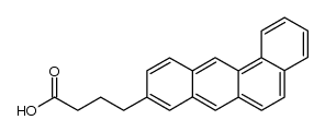 4-benz[a]anthracen-9-yl-butyric acid Structure