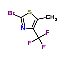 2-Bromo-5-methyl-4-(trifluoromethyl)-1,3-thiazole结构式