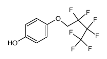 4-(1,1-dihydroperfluorobutyloxy)phenol Structure