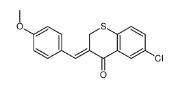 (3Z)-6-chloro-3-[(4-methoxyphenyl)methylidene]thiochromen-4-one结构式