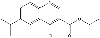 3-Quinolinecarboxylic acid, 4-chloro-6-(1-methylethyl)-, ethyl ester Structure