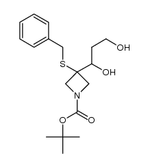 tert-butyl 3-(benzylthio)-3-(1,3-dihydroxypropyl)azetidine-1-carboxylate Structure