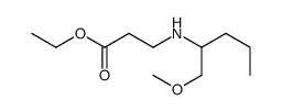 3-(1-MethoxyMethyl-butylamino)-propionic acid ethyl ester Structure