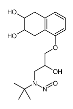 N-tert-butyl-N-[3-[(6,7-dihydroxy-5,6,7,8-tetrahydronaphthalen-1-yl)oxy]-2-hydroxypropyl]nitrous amide Structure