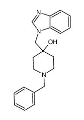 4-(1H-benzo[d]imidazol-1-ylmethyl)-1-benzylpiperidin-4-ol Structure