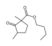 butyl 1,3-dimethyl-2-oxocyclopentane-1-carboxylate结构式