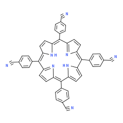 Meso-Tetra(4-cyanobenzyl)porphine Structure