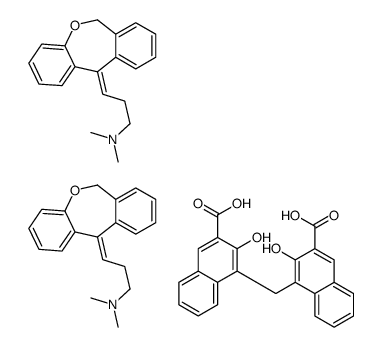 (3E)-3-(6H-benzo[c][1]benzoxepin-11-ylidene)-N,N-dimethylpropan-1-amine,4-[(3-carboxy-2-hydroxynaphthalen-1-yl)methyl]-3-hydroxynaphthalene-2-carboxylic acid Structure