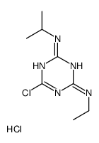 6-chloro-4-N-ethyl-2-N-propan-2-yl-1,3,5-triazine-2,4-diamine,hydrochloride Structure