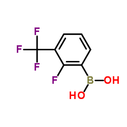 2-Fluoro-3-(trifluoromethyl)phenylboronic acid structure