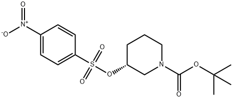 1-Piperidinecarboxylic acid, 3-[[(4-nitrophenyl)sulfonyl]oxy]-, 1,1-dimethylethyl ester, (3R)- Structure