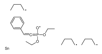 tributyl-(1-diethoxyphosphoryl-2-phenylethenyl)stannane结构式