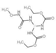 7-Oxa-2,4,6-triaza-3-phosphaoctanoicacid, 3-[(ethoxycarbonyl)amino]-5-oxo-, ethyl ester结构式
