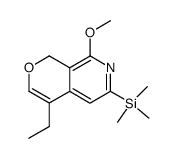 4-Ethyl-8-Methoxy-6-triMethylsilanyl-1H-pyrano[3,4-c]pyridine Structure