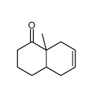 (4aR,8aS)-8a-methyl-2,3,4,4a,5,8-hexahydronaphthalen-1-one结构式