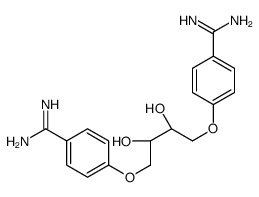 4-[(2R,3S)-4-(4-carbamimidoylphenoxy)-2,3-dihydroxybutoxy]benzenecarboximidamide Structure