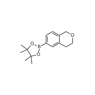 2-(异色满-6-基)-4,4,5,5-四甲基-1,3,2-二氧杂硼烷结构式