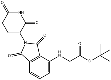 Thalidomide-NH-CH2-COO(t-Bu) structure