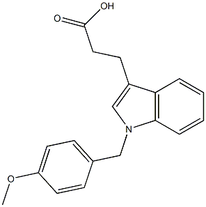 3-[1-(4-Methoxy-benzyl)-1H-indol-3-yl]-propionic acid结构式