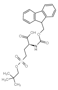 FMOC-4-(NEOPENTYLOXYSULFONYL)-ABU-OH Structure