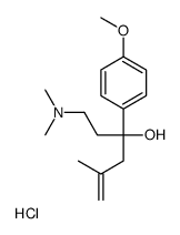 alpha-(2-(Dimethylamino)ethyl)-p-methoxy-alpha-(2-methylallyl)benzyl a lcohol hydrochloride Structure