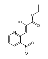 2-hydroxy-3-(3-nitropyridin-2-yl)acrylic acid ethyl ester结构式