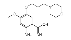 2-氨基-4-甲氧基-5-(3-吗啉代丙氧基)苯甲酰胺结构式