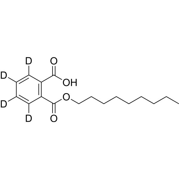 Mono-n-Nonyl Phthalate-3,4,5,6-d4结构式