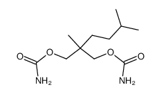 Dicarbamic acid 2-isopentyl-2-methyltrimethylene ester Structure