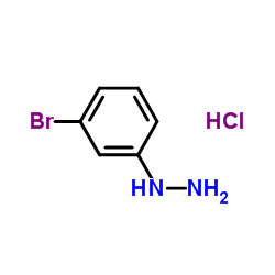 (3-bromophenyl)hydrazine hydrochloride Structure