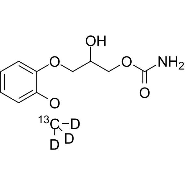 Methocarbamol-13C,d3结构式