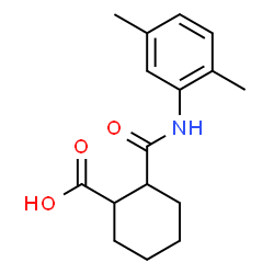 2-[(2,5-dimethylphenyl)carbamoyl]cyclohexane-1-carboxylic acid结构式