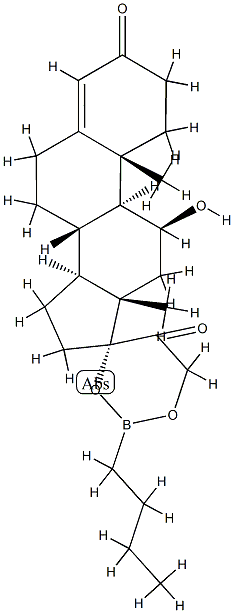 17,21-[(Butylboranediyl)bisoxy]-11β-hydroxypregn-4-ene-3,20-dione picture