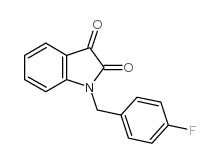 1-(4-fluorobenzyl)-1H-indole-2,3-dione structure