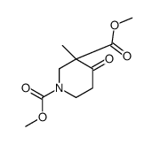 3-甲基-4-氧代-哌啶-1,3-二羧酸二甲酯图片