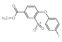 Methyl 4-(4-fluorophenoxy)-3-nitrobenzenecarboxylate结构式