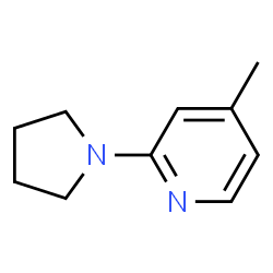 Pyridine, 4-methyl-2-(1-pyrrolidinyl)- (9CI) Structure