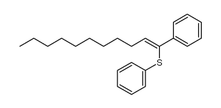 1-phenyl-1-phenylthio-1-undecene Structure