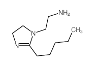 1H-Imidazole-1-ethanamine,4,5-dihydro-2-pentyl- structure