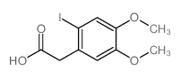 2-(2-碘-4,5-二甲氧基苯基)乙酸结构式