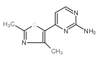 4-(2,4-二甲基-1,3-噻唑)-2-氨基嘧啶结构式