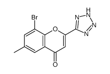 8-bromo-6-methyl-2-(2H-tetrazol-5-yl)chromen-4-one picture