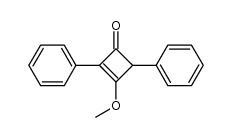 2,4-diphenyl-3-methoxy-2-cyclobuten-1-one Structure