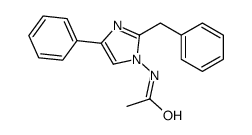 N-(2-benzyl-4-phenylimidazol-1-yl)acetamide Structure