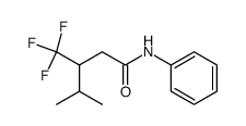 4-methyl-3-trifluoromethyl-valeric acid anilide结构式