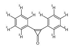 2,3-bis(2,3,4,5,6-pentadeuteriophenyl)cycloprop-2-en-1-one结构式